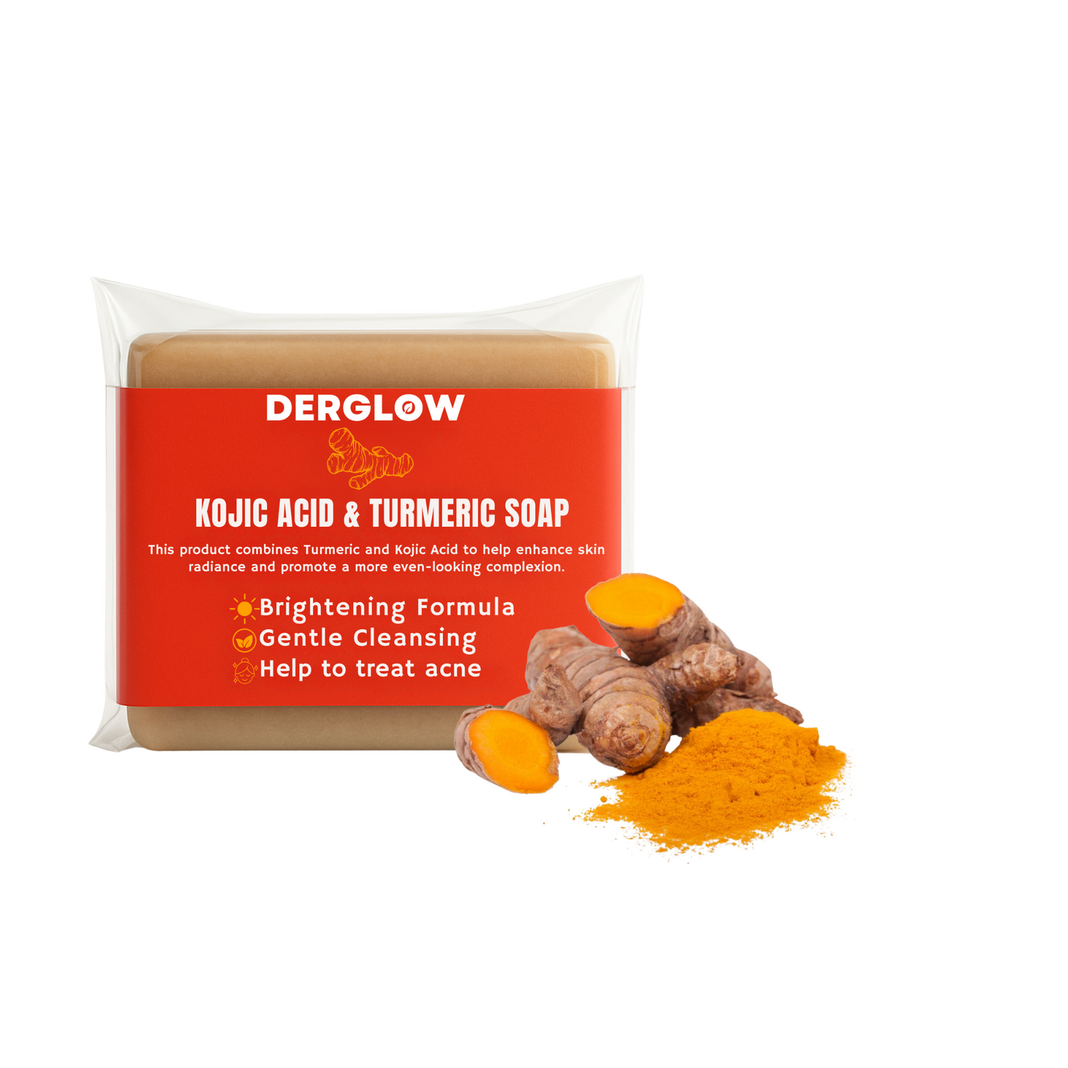 DERGLOW™ Kojic Acid & Turmeric Soap